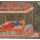 A MAN SLEEPING IN A PAVILION - photo 1