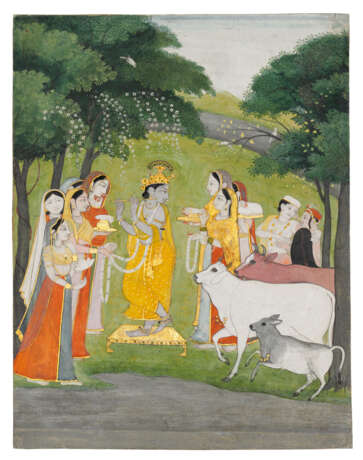 KRISHNA WITH THE GOPIS - Foto 1