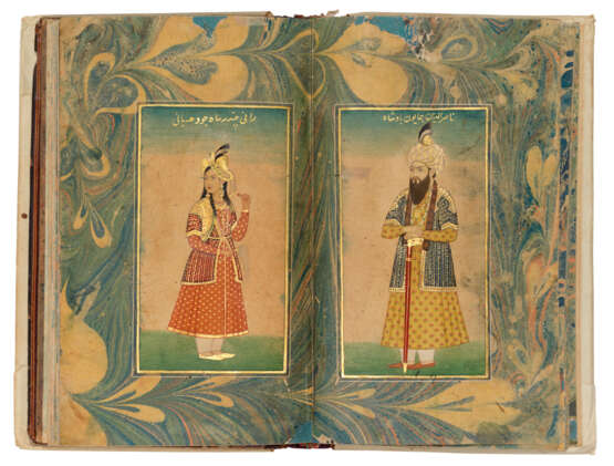 AN ALBUM OF PORTRAITS OF MUGHAL RULERS, THEIR ATTENDANTS, AND THEIR CONSORTS - Foto 3