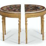 A PAIR OF LATE GEORGE III SPECIMEN MARBLE AND GILTWOOD PIER TABLES - Foto 3