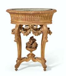 A LATE LOUIS XV GILTWOOD JARDINIERE