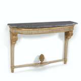 A LOUIS XVI WHITE-PAINTED AND GILT-WALNUT CONSOLE - фото 2