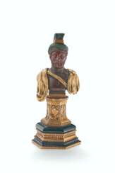 A FRENCH ORMOLU-MOUNTED HARDSTONE AND BLOODSTONE FIGURE OF A ROMAN GENERAL