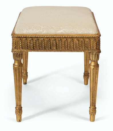 A LATE GEORGE III GILTWOOD AND GILT-COMPOSITION STOOL - photo 4