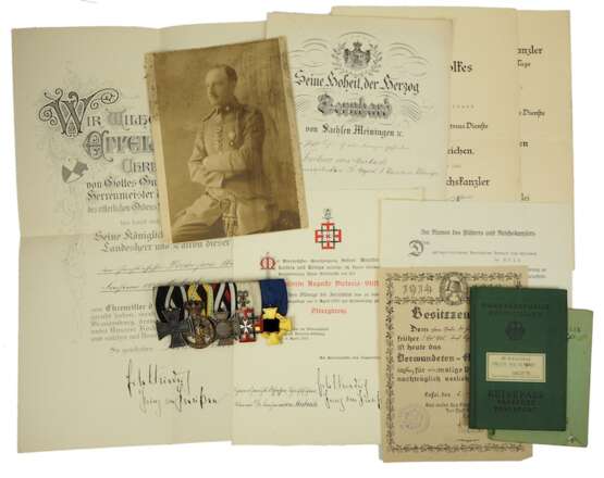 Preussen: Nachlass eines Kammerjunkers Sr. Majestät d. Kaisers u. Königs Dr. jur. Freiherr v. M. - photo 1