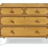 A LATE REGENCY BAMBOO-TURNED, YELLOW AND POLYCHROME-PAINTED PINE CHEST-OF-DRAWERS - фото 1