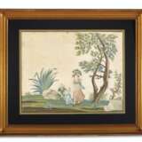 A PAIR OF REGENCY EMBROIDERED SILK PICTURES - photo 1