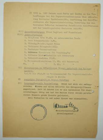 Preussen: Nachlass des Ministerialamtsrat und Ingenieurs des Kreuzers "Goeben" (Yavuz Sultan Selim). - фото 6