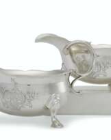 A PAIR OF GEORGE II SILVER SAUCE BOATS