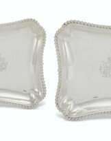 A PAIR OF GEORGE II SILVER ENTRÉE DISHES