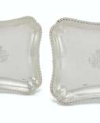 Charles Frederick Kandler. A PAIR OF GEORGE II SILVER ENTR&#201;E DISHES