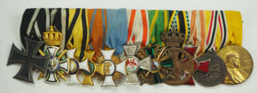 Генерал-майор Карл Заутер - пряжка медали с 11 наградами.
