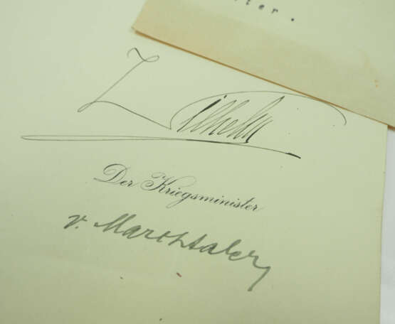 Generalmajor Karl Sauter - Beförderungs Patente. - photo 2