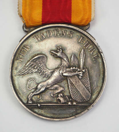 Baden: Silbernen Karl Friedrich Militär Verdienst Medaille, Modell 1849 - Ley. - photo 2