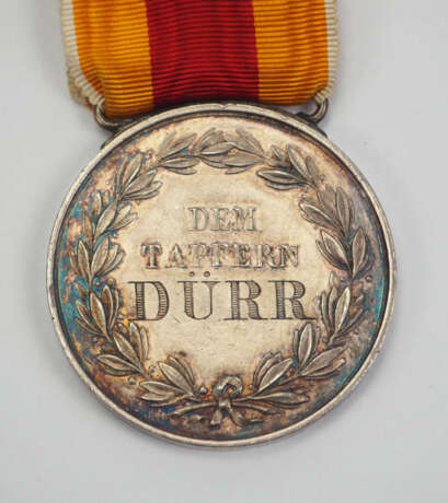 Baden: Silbernen Karl Friedrich Militär Verdienst Medaille, Modell 1870/71 - Dürr. - Foto 1