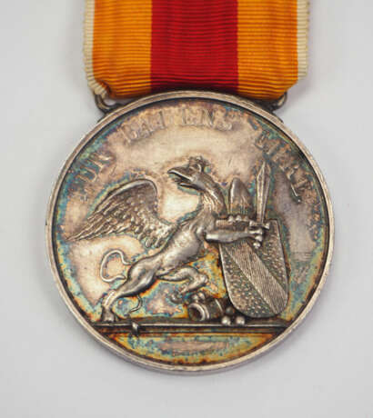 Baden: Silbernen Karl Friedrich Militär Verdienst Medaille, Modell 1870/71 - Dürr. - фото 2
