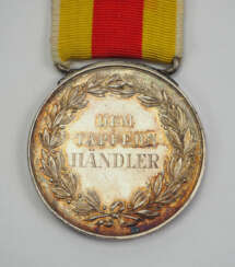 Baden: Silbernen Karl Friedrich Militär Verdienst Medaille, Modell 1914/1918 - Händler.