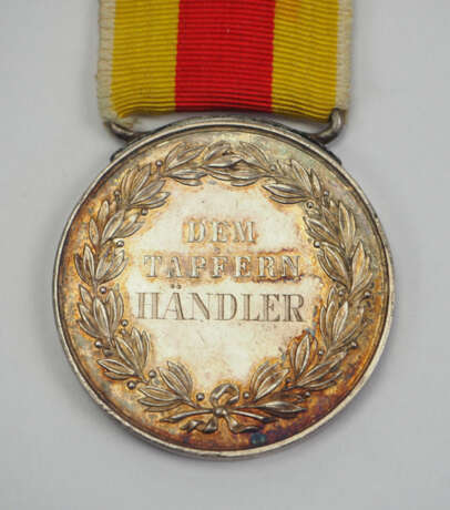 Baden: Silbernen Karl Friedrich Militär Verdienst Medaille, Modell 1914/1918 - Händler. - Foto 1