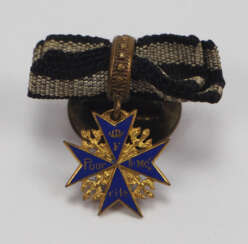 Prusse: Ordre "Pour le Mérite", pour mérite militaire, miniature - Major General von Maur.
