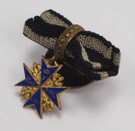 Preussen: Orden "Pour le Mérite", für Militärverdienste, Miniatur - Generalmajor von Maur. - photo 2