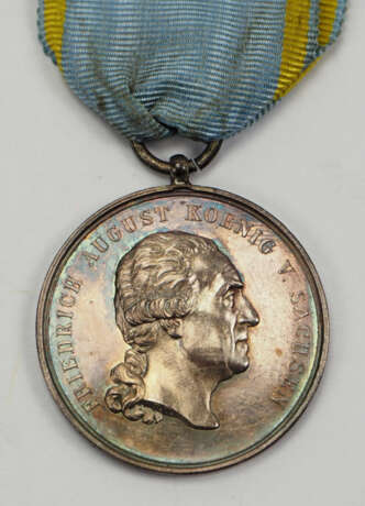 Sachsen: Militär-St. Heinrichs Orden, Silberne Medaille. - photo 1