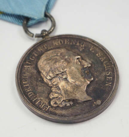 Sachsen: Militär-St. Heinrichs Orden, Silberne Medaille. - photo 2