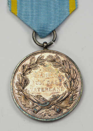 Sachsen: Militär-St. Heinrichs Orden, Silberne Medaille. - Foto 3