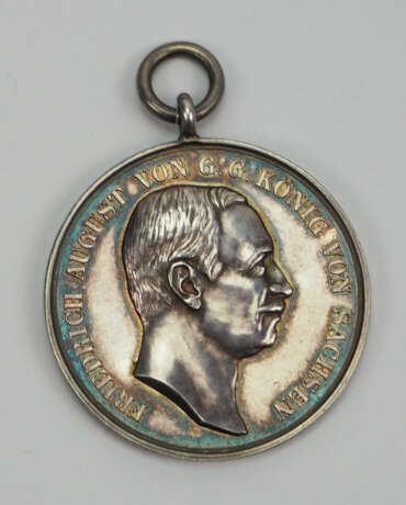 Sachsen: Schützenmedaille, Friedrich August. - photo 1