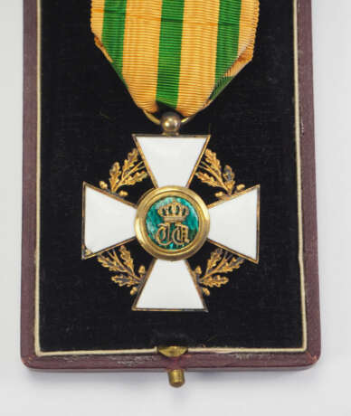 Luxemburg: Orden der Eichenkrone, 2. Modell (seit 1858), Offizierskreuz, im Etui. - Foto 3