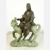 Large Asian bronze group of Guanyin - Foto 1