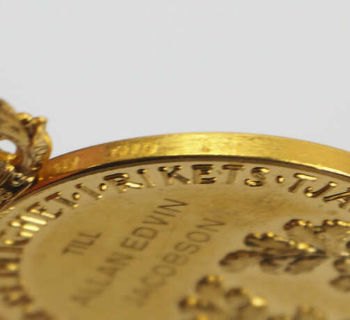Schweden: Medaille für Eifer und Redlichkeit, 2. Modell (1950-1973), in Gold, im Etui. - Foto 3