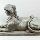 A pair of large bronze sphinxes in Egyptomanian style - Foto 2