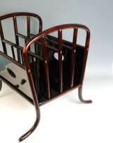 Thonet Vienna Art Nouveau Newspaper Rack Model 11803, Otto Prutscher circa 1916 Thonet Vienna Art Nouveau Newspaper Rack Model 11803, Otto Prutscher circa 1916