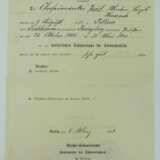 Preussen: Militär-Ehrenzeichen, 2. Klasse, mit Urkunde für einen Oberfeuerwerker der Schutztruppe für Südwestafrika. - фото 4