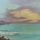 Painting “Sunset by the sea”, Canvas on the subframe, Oil paint, Russia, 2021 - photo 1