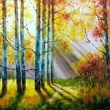 Painting “Birch grove”, Canvas, Oil paint, Realist, Landscape painting, Russia, 2019 - photo 1