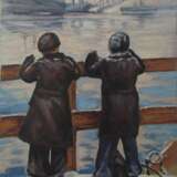 Painting “Dreamer”, Жуков Н., Cardboard, Oil paint, Socialist Realism, Ukraine - photo 1