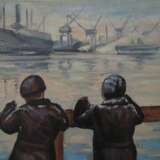 Painting “Dreamer”, Жуков Н., Cardboard, Oil paint, Socialist Realism, Ukraine - photo 2