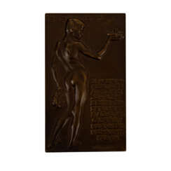 Nürnberg, Stadt - Einseitige Bronzeplakette 1908