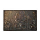 Versilberte Bronzeplakette zum Gedenken an CHARLES CHRISTOFLE - фото 1