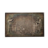 Versilberte Bronzeplakette zum Gedenken an CHARLES CHRISTOFLE - фото 2