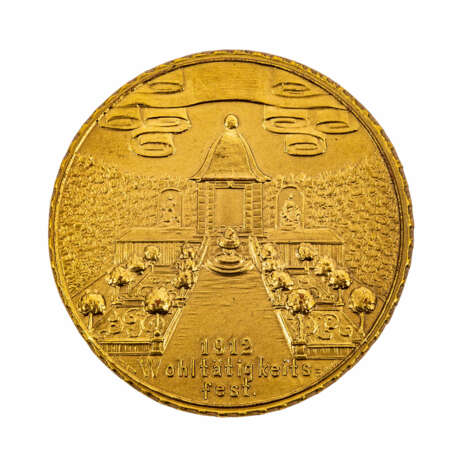 Nürnberg, Stadt - Bronze vergoldete Prämienmedaille 1912 - Foto 1