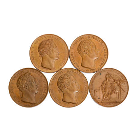 Russland Konvolut aus 5 Medaillen unter Nikolaus I. - photo 1