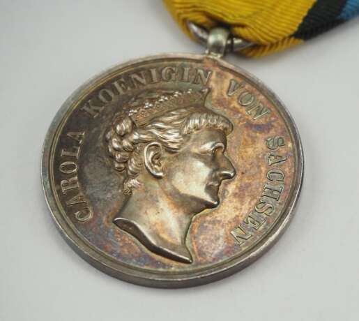 Sachsen: Silberne Carola-Medaille, 1. Typ (1892-1915). - photo 2