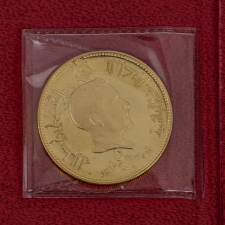 Selten! Jordanien/GOLD - 5 Dinars 1969, - photo 2