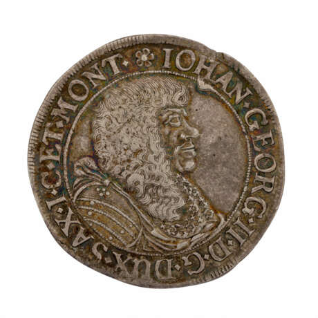 Sachsen - Johann Georg II., 1656-1680, 1/3 Taler 1672, - Foto 1