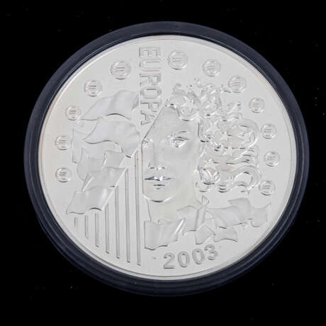 Monnaie de Paris - 50 Euro 2003, 1 kg Sterling Silber, - Foto 3