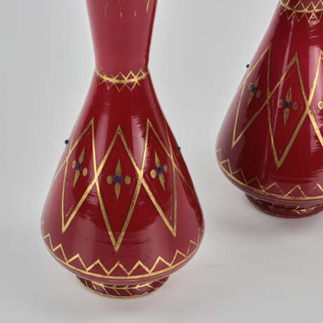 Vase “A pair of vases from the Imperial Glass Factory. Mid 19th century.”, Glass, Eclecticism, Russia, 1850 - photo 3