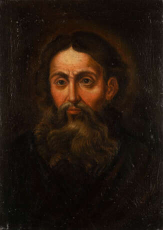 RUSSISCHE SCHULE Maler tätig im 18. Jahrhundert Portrait eines bärtigen Mannes Öl auf Leinwand - фото 1