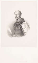 DIVERSE KÜNSTLER Tätig im 19. Jahrhundert Vier Portraits Lithografie auf Papier. Min. 44